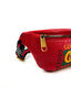 Gucci Red Leather Logo Belt Bag Small