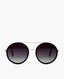 Gucci Black Round Bee Sunglasses