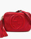 Gucci Soho Leather Disco Bag Red