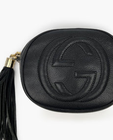 Gucci Soho Disco Mini musta nahkainen Cross Body Bag