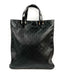 Gucci GG Logo Portfolio Tote Bag in Black Guccissima Leather