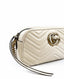 Gucci GG Marmont Small Matelassé White Shoulder Bag