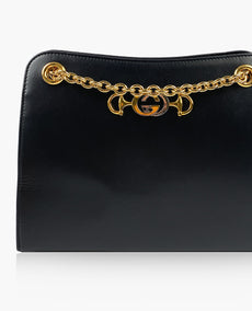 Gucci Zumi Smooth Small Black Chain Bag