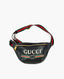 Gucci Black Print Pebbled Leather Small Belt Bag