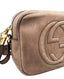 Gucci Brown Suede Leather Soho Disco Small Shoulder Bag