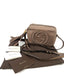 Gucci Brown Suede Leather Soho Disco Small Shoulder Bag