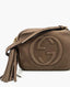 Gucci Brown Suede Leather Soho Disco Small Shoulder Bag