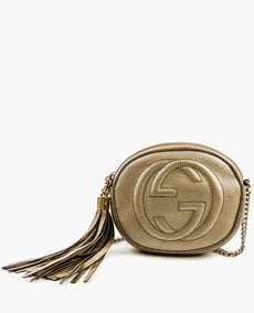 Gucci Soho Disco Mini hopea nahkainen Cross Body Bag