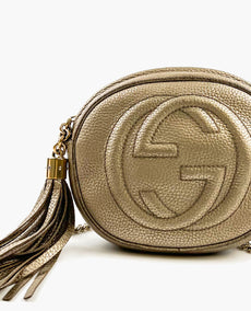 Gucci Soho Disco Mini hopea nahkainen Cross Body Bag