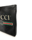 Gucci Black Leather Logo Portfolio Sleeve