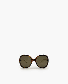 Gucci Oversized Butterfly Brown Sunglasses