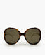 Gucci Oversized Butterfly Brown Sunglasses