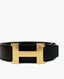 Hermès Belt Buckle and Leather Strap 32 mm Black