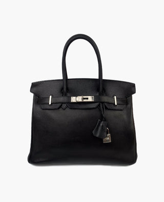 Hermès Birkin 30 Black Vache Liegee PHW