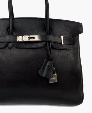 Hermès Birkin 30 Black Vache Liegee PHW