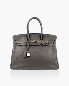 Hermès Birkin 35 Graphite Clemence PHW