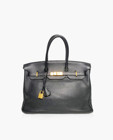 Hermes Birkin 35 Togo GHW musta