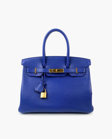 Hermès Birkin 30 Taurillon Novillo Electric Blue GHW