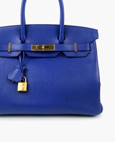 Hermès Birkin 30 Taurillon Novillo Electric Blue GHW