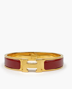 Hermès Clic H rannekoru Rouge GHW