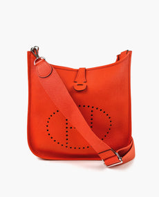 Hermès Medium Evelyne Orange PHW