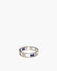 Hermès H Bracelet Silver and Blue Reversible Bangle