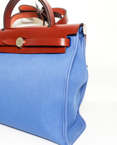 Hermès Herbag PM Blue Canvasilla