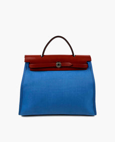 Hermès Herbag PM Blue Canvasilla