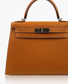 Hermès Kelly 28 Sellier Fauve PHW