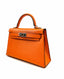 Hermès Mini Kelly 20 Orange/Gold Chevre Palladium Hardware