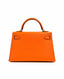 Hermès Mini Kelly 20 Orange/Gold Chevre Palladium Hardware