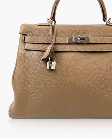 Hermès Kelly 35 Etoupe Clemence PHW