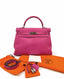 Hermès Kelly 32 Fuchsia Chevre Mysore PHW