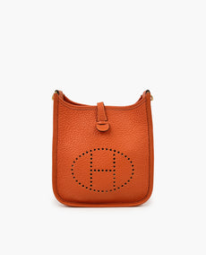 Hermès Mini Evelyne 16 Orange Clemence GHW