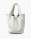 Hermès Picotin 22 Lock Bag White Clemence GHW