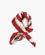 Hermès Silk Red and White Scarf