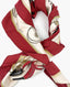 Hermès Silk Red and White Scarf