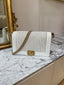 Chanel Boy New Medium Flap Bag Braided White