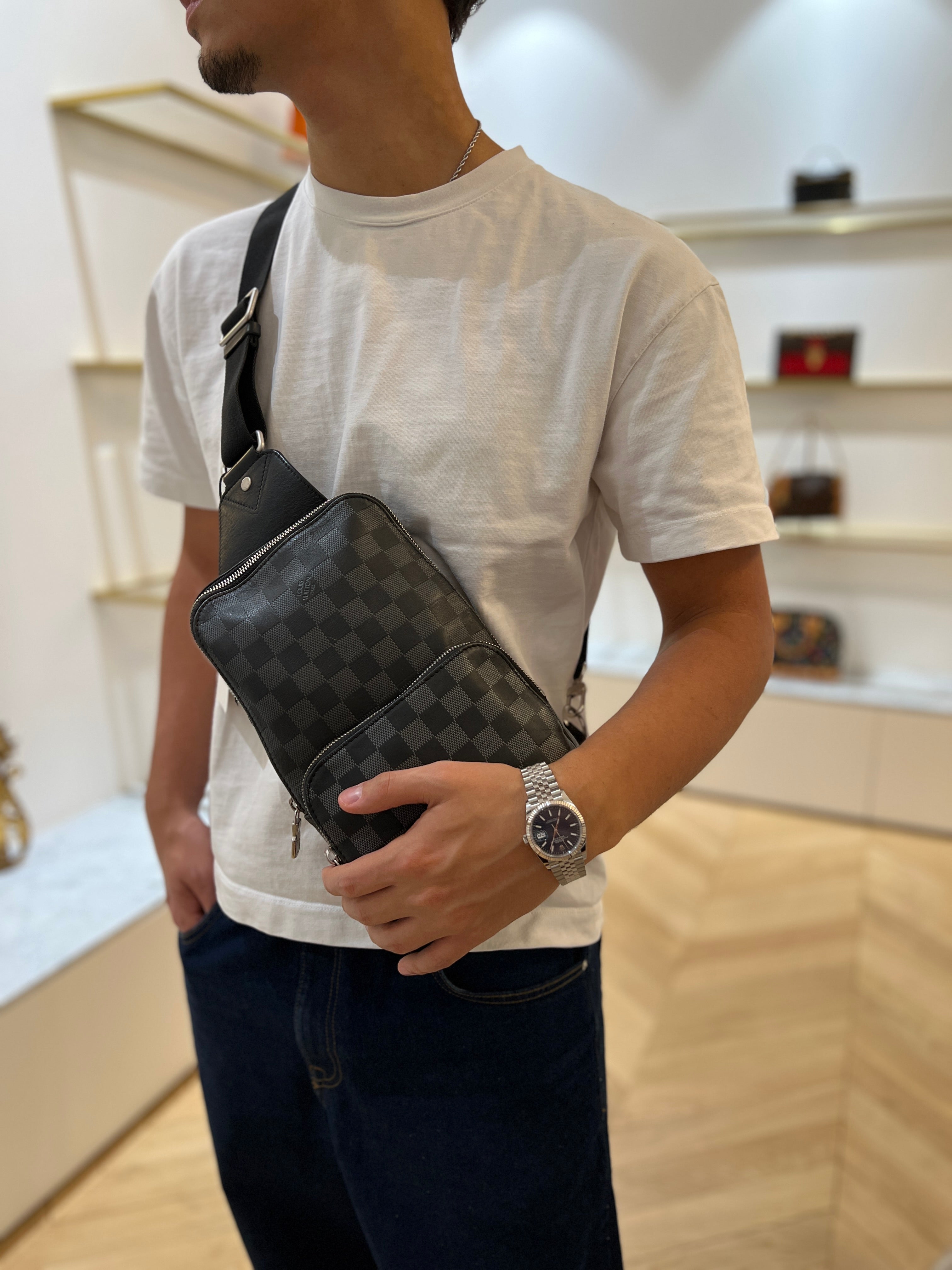 Sling Avenue Tote Louis Vuitton Avenue Sling Bag Damier Graphite