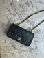 Chanel Full Flap Mini Navy GHW 24k