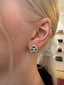 Chanel CC Round Earrings SHW