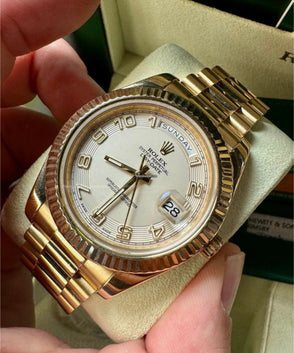 Rolex Day-Date II 41mm 18k FULLSET 2014