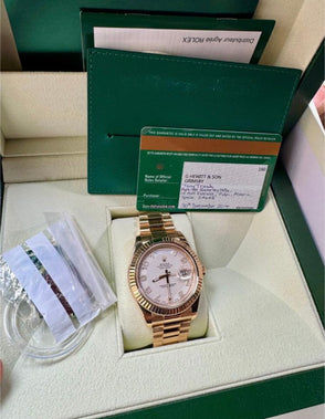 Rolex Day-Date II 41mm 18k FULLSET 2014