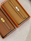 Hermès Kelly Wallet To Go Evercolor Caramel PHW