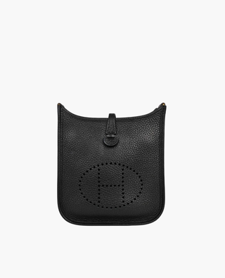 Hermès Evelyne 16 Black Clemence GHW