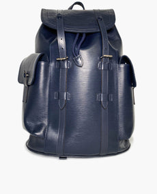 Louis Vuitton Christopher Backpack in Epi Leather Navy Blue