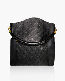 Louis Vuitton Black Monogram Empreinte Nahkainen Bagatelle Laukku