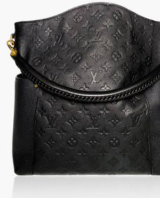 Louis Vuitton Black Monogram Empreinte Nahkainen Bagatelle Laukku