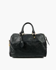 Louis Vuitton Speedy 30 Bandouliere Black Monogram Empreinte