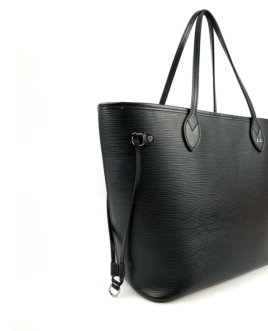 Louis Vuitton Neverfull MM Black Epi Luxury Helsinki